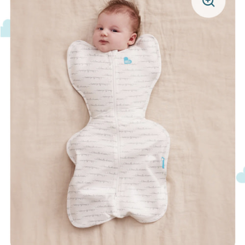 Swaddle Up™ 1.0 TOG Cotton White Dreamer