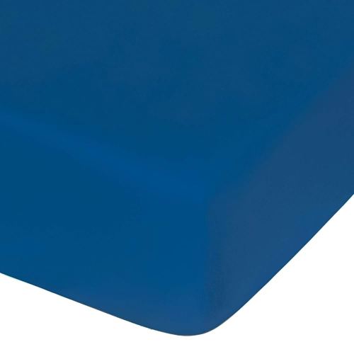 NTBAY 100% Brushed Microfiber Fitted Crib Sheet, Super Soft and Cozy 28x52 Crib Sheet for Standard Crib and Toddler Mattresses, Boys, Girls, Unisex, Royal Blue, 28x52 Inches