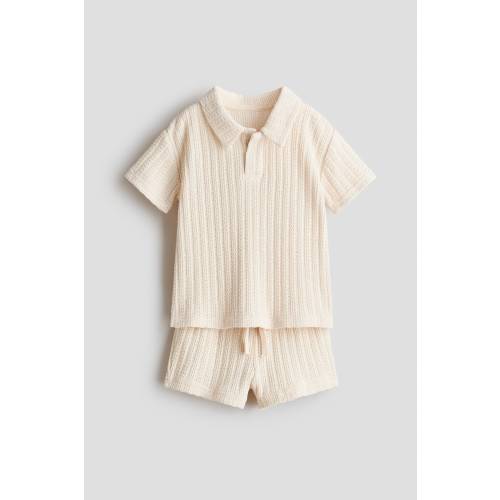 2-PIECE POINTELLE-KNIT SET