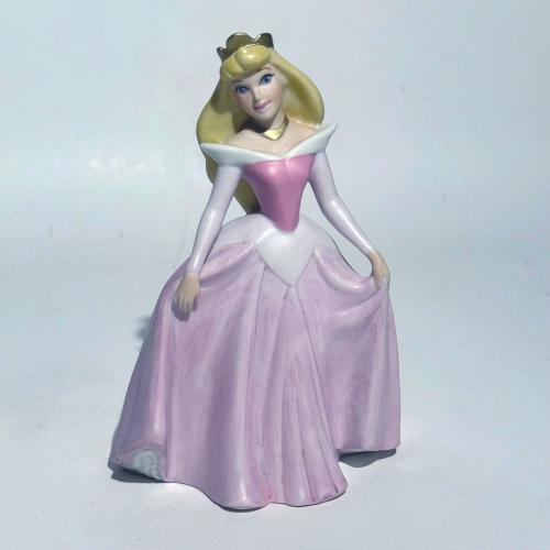Pink Sleeping Beauty Ceramic Figurine / Disney / Princess Aurora Figure / Little Girls Room / Gift For Collector / Birthday Gift