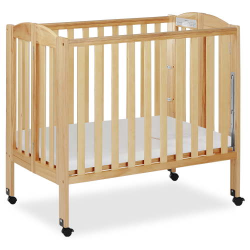 Dream On Me 3-in-1 Folding Portable Mini Crib, Natural