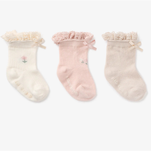 Floral Ankle Non Slip Baby Socks 3 pack – Elegant Baby