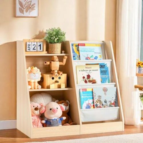 FONTOI Kids Book Storage for Kids Rooms, Magazine Rack, Bookshelf Nursery Wall, Toy Organizer for Toddler, Kid Shelving
