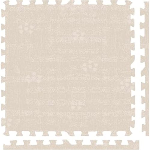 Play Platoon Kids Play Mat, 9 Tile 72x72 Inch - Brushed Cotton, Extra-Thick