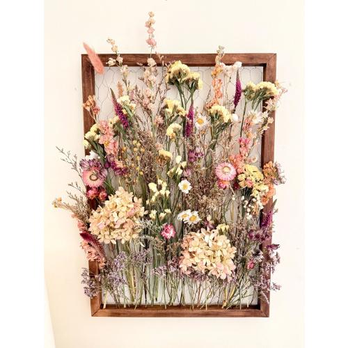 The Meadow - Botanical Frame - Dried Flowers Wall Art Decor