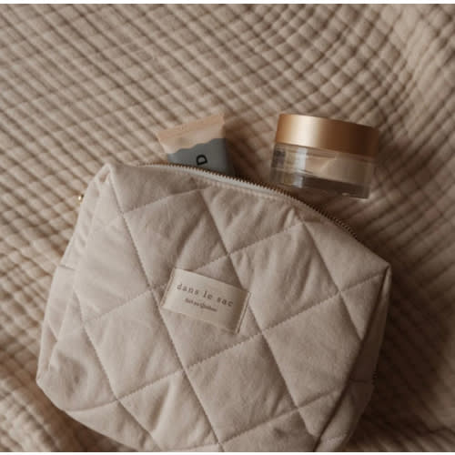 Organic Cotton Quilted Pouch