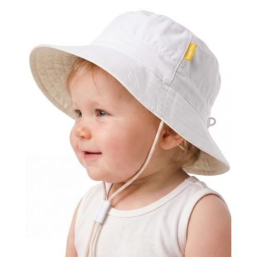 Baby Sun Hat for Toddler Kids Bucket Hat Summer Beach Essentials Sun Protection Bamboo Rayon Baby Hats for Boys Girls