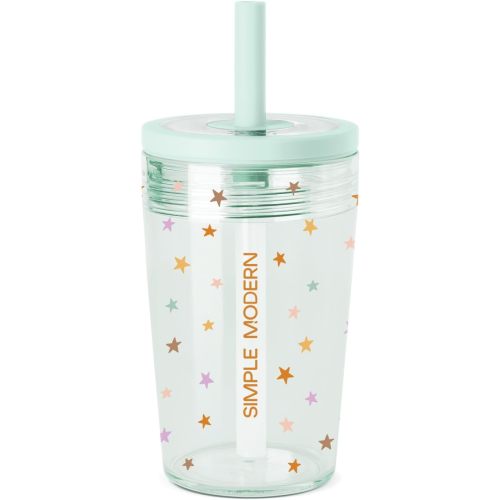 Simple Modern Toddler Tumbler with Straw | 12oz Cute Kids Cup | Stars
