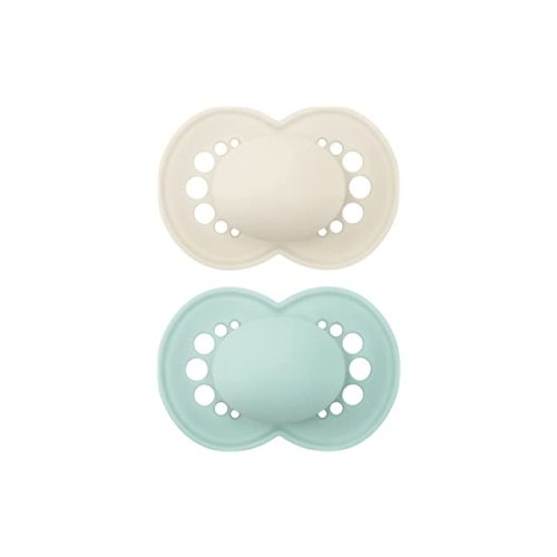Amazon.com : MAM Original Matte Baby Pacifier, Nipple Shape Helps Promote Healthy Oral Development, Sterilizer Case, 2 Pack, 0-6 Months, Unisex,2 Count (Pack of 1) : Baby