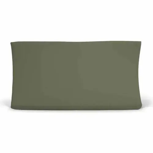 Solid Olive Bamboo Knit Changing Pad Cover