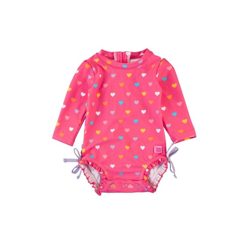 Baby Girls Long Sleeve UPF50+ One Piece Rash Guard