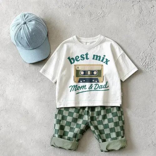 BEST MIX Baby & Kids Magnetic Tape Checkerboard 2 Piece Set