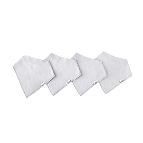 Copper Pearl Bandana Bib (4 Pack) - Grey Basics