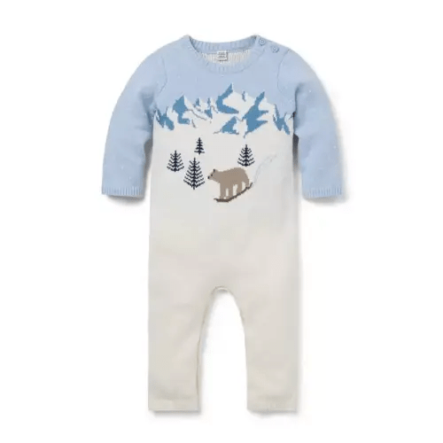Newborn Pale Blue The First Snow Baby One-Piece by Janie and Jack