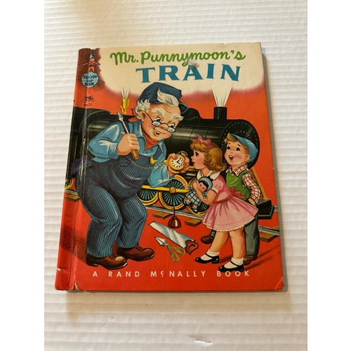 MR. PUNNYMOON'S TRAIN #8632- A RAND McNALLY BOOK- TIP TOP ELF BOOK