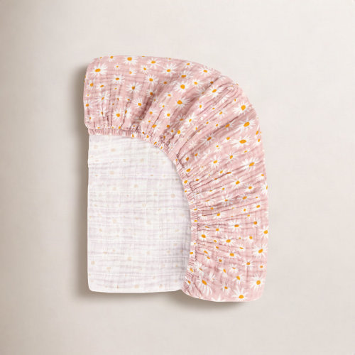 Babyletto Daisy Organic Muslin Crib Sheet & Reviews | Birch Lane