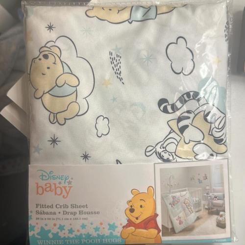 Winnie the Pooh bear fitted crib sheet
NEW