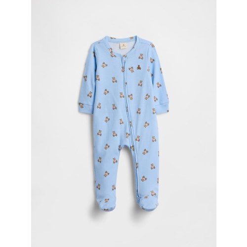Baby Print Two-Way Zip One-Piece