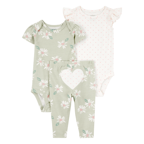 Baby Girl 3-Piece Heart Little Character Set - Carter's | Carter's