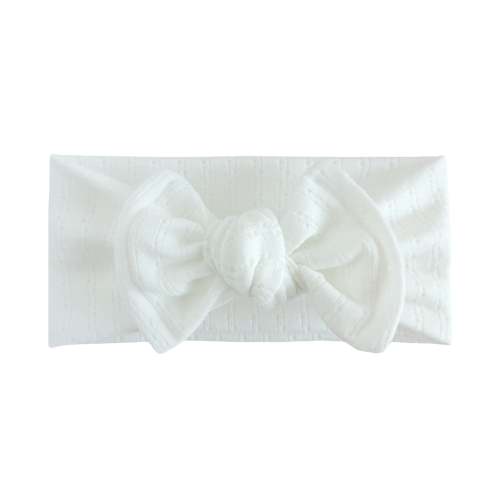 White Pointelle Baby Headband