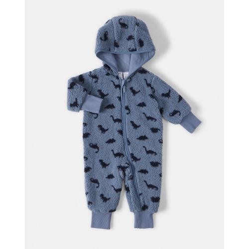 Printed Fluffy Pramsuit - Kmart