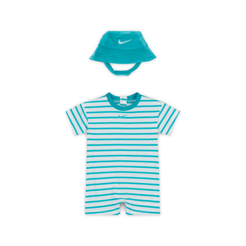 Nike Baby Short Sleeve Romper with Bucket Hat. Nike.com