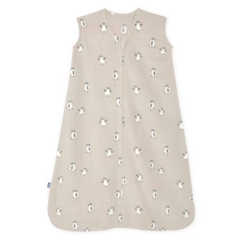 HALO Baby Micro-Fleece 1.0 TOG Sleepsack Sleeveless Wearable Blanket - Penguins L: Infant, Year Round, Front Full Length Zipper, Inverted Zipper