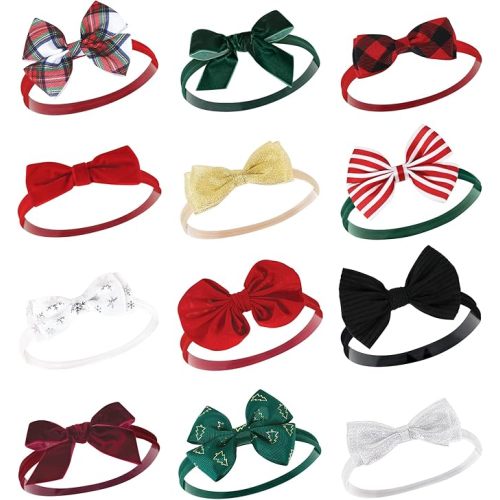 Hudson Baby Cotton and Synthetic Headbands, Size 0-24 Months