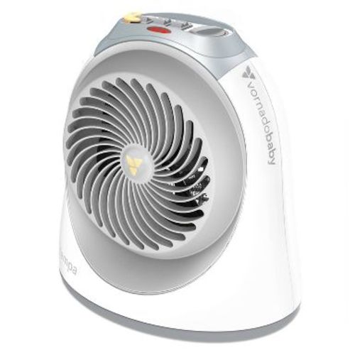 Vornado Nursery Electric Space Heater with Lock Controls Tipover Protection Adjustable Thermostat: 900W Fan, ETL Listed, 5-Year Warranty