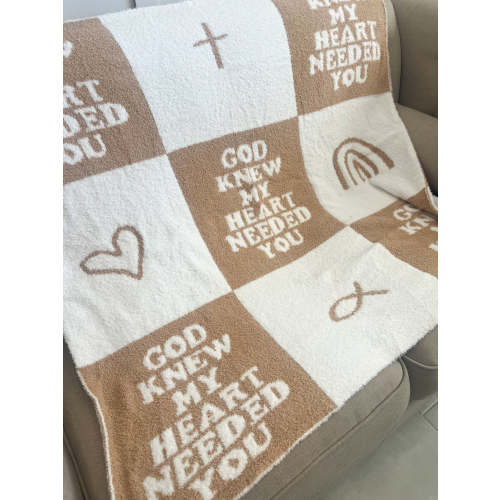 God Knew My Heart Needed You Plush Blanket – OUR HOUSE ABOVE