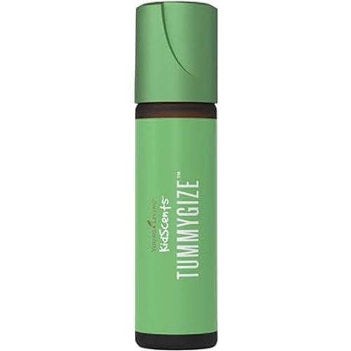 Young Living KidScents TummyGize Essential Oil Roll-On | 10 ml | Gentle and Calming Tummy Support for Kids | Blend of Tangerine, Ginger, and Fennel Essential Oils