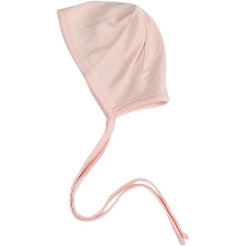 Copper Pearl Baby Bonnets: Ultra-Soft, Comfy to Wear, Tie-On Infant Sun Hat for Protection Against UV Rays, Trendy Coordinating Designs Swaddles, 0-3 Months - Blush