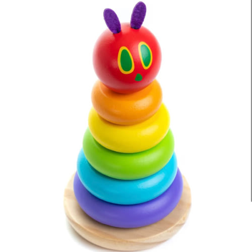 KIDS PREFERRED The Very Hungry Caterpillar Wooden Stacker Educational Developmental Toy