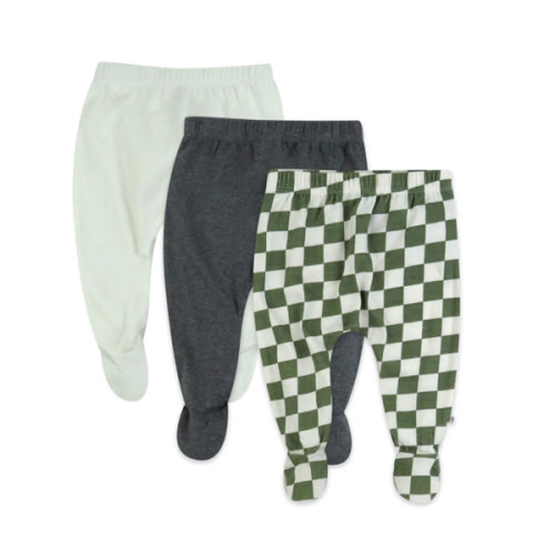 3-Pack Organic Cotton Footed Pants | Honest Baby Clothing