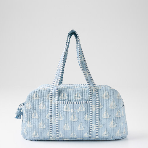 Block Print Quilted Overnighter