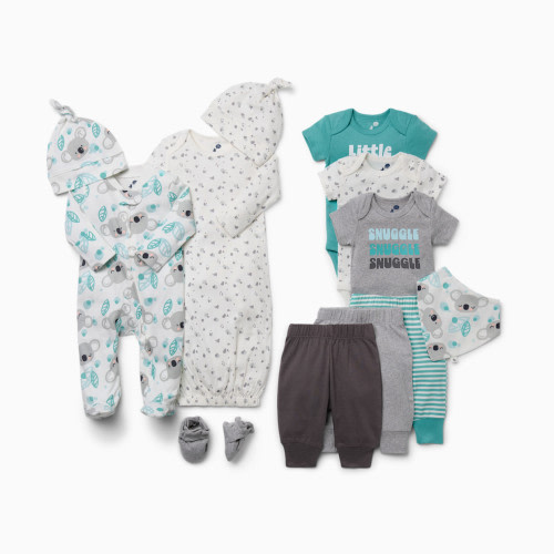 Small Story 12-Piece Essentials Layette Set - Snuggle Snuggle Snuggle, 0-3 M
