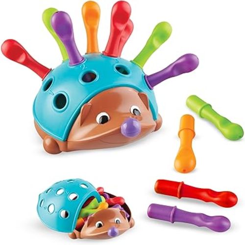 Learning Resources Spike The Fine Motor Hedgehog - Toddler Montessori Toys, Stacking Shape, Gifts For Boys And Girls, Sorting And Matching Skill Activities, Educational Games, Kindergarten