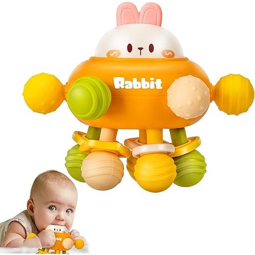 Baby Montessori Sensory Toys for 0-6 6-12 Months, Baby Teether Teething Toys for Babies 0 3 6 9 12 18 Months, Newborn Infant Learning Developmental Toys Gifts for 1 2 Year Old Boys Girls
