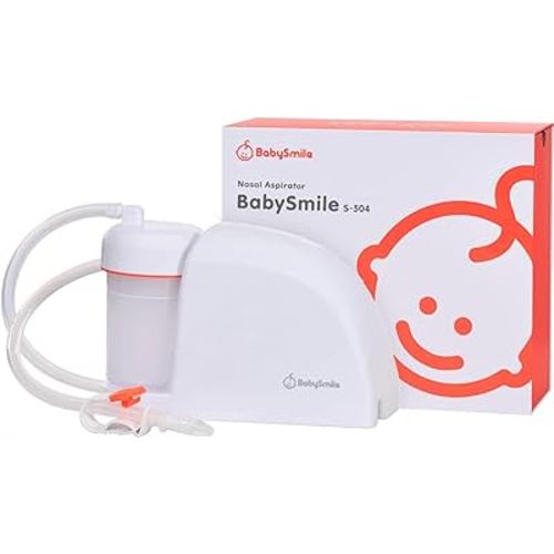 BabySmile | Electric Baby Nasal Aspirator | Hospital Grade Suction Japan Quality | Booger/Mucus/Snot, Babies Toddlers Newborn