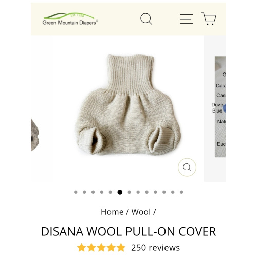 Newborn Disana Wool Pull-On Cover