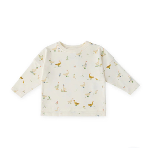 Dropped Shoulder Long Sleeve Top