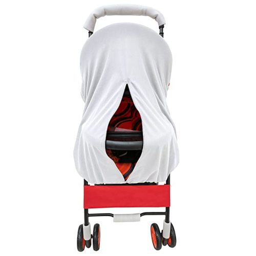 Sun Shade for Strollers, UV Sun and Sleep Shade Universal Fit for Travel Size Baby Strollers, Blackout Stroller Cover, Breathable and Stops 99% of The Sun's Rays (UPF50+)