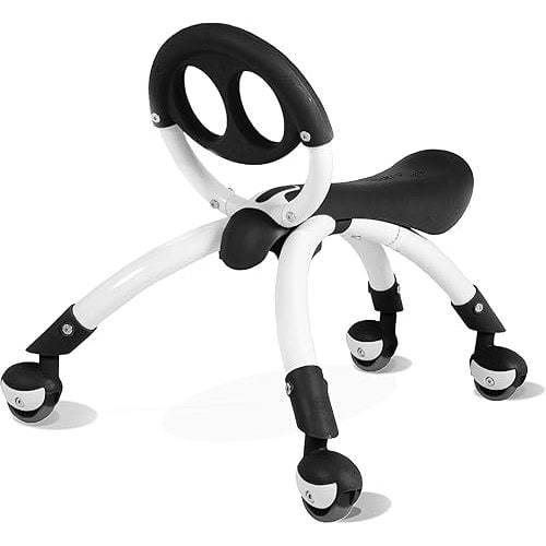 YBIKE Pewi Toddler Balance Bike - Kids Ride On Toys, Baby Push Car, Toddler Walker for Ages 9 Months to 3 Yrs, Durable Walking Buddy Push Toy, Comfortable, Indoor & Outdoor, Up to 44 Lbs, Black