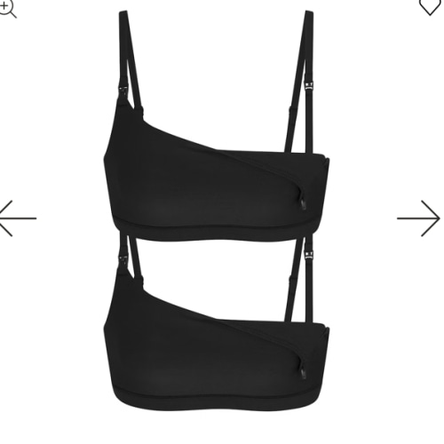 FITS EVERYBODY MATERNITY NURSING SCOOP BRALETTE 2-PACK | ONYX | SKIMS