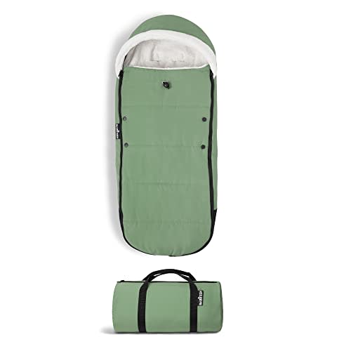 Babyzen YOYO Footmuff - Sherpa Lining & Fleece Hood with Drawstring to Keep Baby Warm - Includes Carrying Bag - Machine Washable