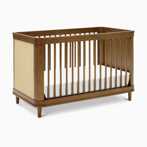 Marin 3-in-1 Convertible Crib - Natural Walnut With Blonde Cane