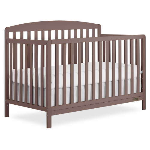 Dream On Me Odelle 5-in-1 Convertible Crib, Converts from Baby Crib to Toddler Bed, Day Bed, Kids Bed and Full Size Bed, Three Adjustable Mattress Height Positions, Baltic Amber