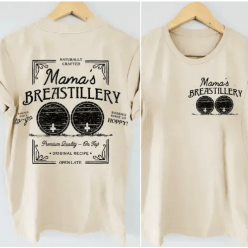 Mama‘s Breastillery Crewneck Nursing T-shirt