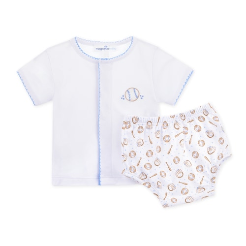 Precious Lil' Sluggers Diaper Cover Set - Light Blue