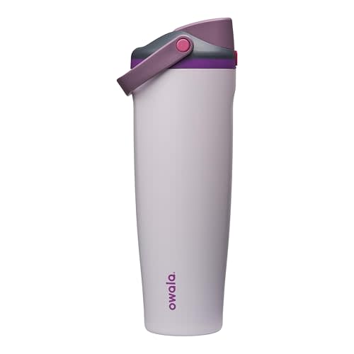 Owala FreeSip Sway Insulated Stainless Steel Water Bottle with Two-Way Spout, Built-In Straw and Bucket Handle, Made for Travel, School, and Sports, 40oz, BPA Free, Leak Proof, Dreamy Field